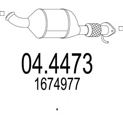 MTS 04.4473 Катализатор для FORD KUGA I (Форд Куга 1) MTS 04.4473 Катализатор для FORD KUGA I (Форд Куга 1)