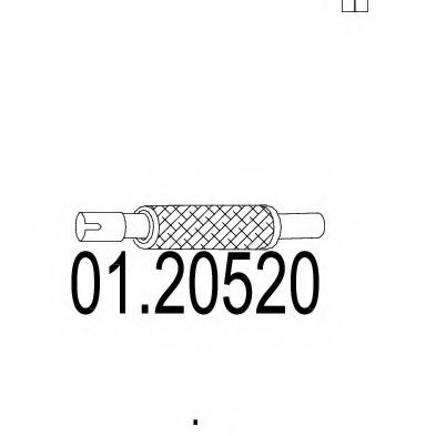 MTS 01.20520 Гофрированная труба, выхлопная система 