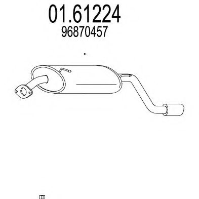 MTS 01.61224 Глушитель выхлопных газов конечный для CHEVROLET CAPTIVA (Шевроле Каптива) MTS 01.61224 Глушитель выхлопных газов конечный для CHEVROLET CAPTIVA (Шевроле Каптива)