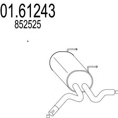 MTS 01.61243 Глушитель выхлопных газов конечный для OPEL ASTRA GTC J (Опель Астра гтс) MTS 01.61243 Глушитель выхлопных газов конечный для OPEL ASTRA GTC J (Опель Астра гтс)
