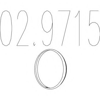MTS 02.9715 Прокладка, труба выхлопного газа для NISSAN NX/NXR (Ниссан Нx/нxр) MTS 02.9715 Прокладка, труба выхлопного газа для NISSAN NX/NXR (Ниссан Нx/нxр)