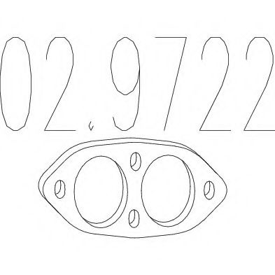 MTS 02.9722 Прокладка, труба выхлопного газа для VOLKSWAGEN POLO (Фольксваген Поло) MTS 02.9722 Прокладка, труба выхлопного газа для VOLKSWAGEN POLO (Фольксваген Поло)