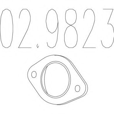 MTS 02.9823 Прокладка, труба выхлопного газа для MINI (Мини) MTS 02.9823 Прокладка, труба выхлопного газа для MINI (Мини)