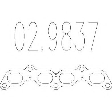 MTS 02.9837 Прокладка, труба выхлопного газа для FORD FUSION (Форд Фьюжн) MTS 02.9837 Прокладка, труба выхлопного газа для FORD FUSION (Форд Фьюжн)