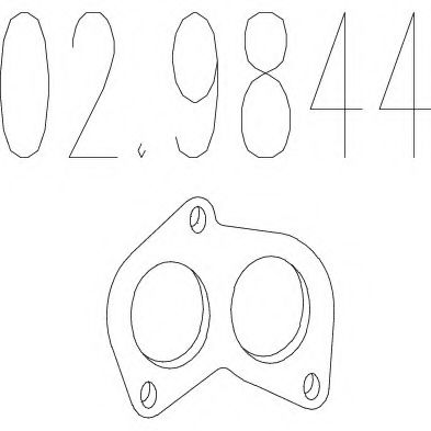 MTS 02.9844 Прокладка, труба выхлопного газа для VOLVO 340-360 (Вольво 340-360) MTS 02.9844 Прокладка, труба выхлопного газа для VOLVO 340-360 (Вольво 340-360)