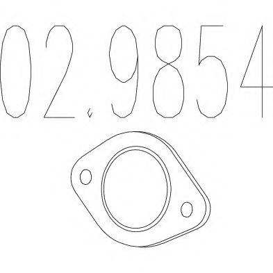 MTS 02.9854 Прокладка, труба выхлопного газа для VOLKSWAGEN CAROCHA (Фольксваген Cароча) MTS 02.9854 Прокладка, труба выхлопного газа для VOLKSWAGEN CAROCHA (Фольксваген Cароча)