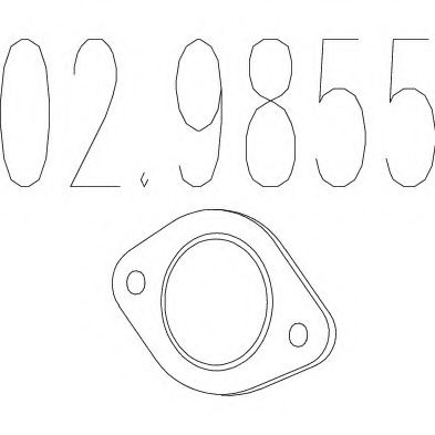 MTS 02.9855 Прокладка, труба выхлопного газа для VOLKSWAGEN CAROCHA (Фольксваген Cароча) MTS 02.9855 Прокладка, труба выхлопного газа для VOLKSWAGEN CAROCHA (Фольксваген Cароча)