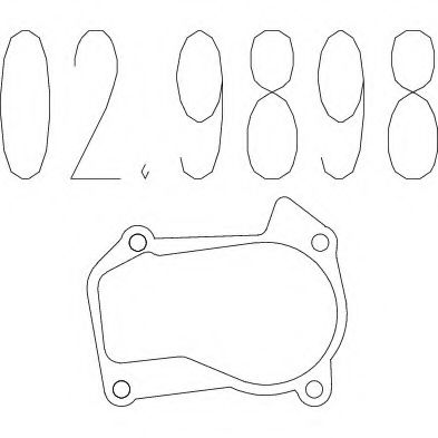 MTS 02.9898 Прокладка, труба выхлопного газа для RENAULT KANGOO RAPID (Рено Кангу рапид) MTS 02.9898 Прокладка, труба выхлопного газа для RENAULT KANGOO RAPID (Рено Кангу рапид)