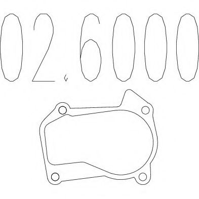 MTS 02.6000 Прокладка, труба выхлопного газа для RENAULT EURO CLIO III (Рено Эуро клио 3) MTS 02.6000 Прокладка, труба выхлопного газа для RENAULT EURO CLIO III (Рено Эуро клио 3)