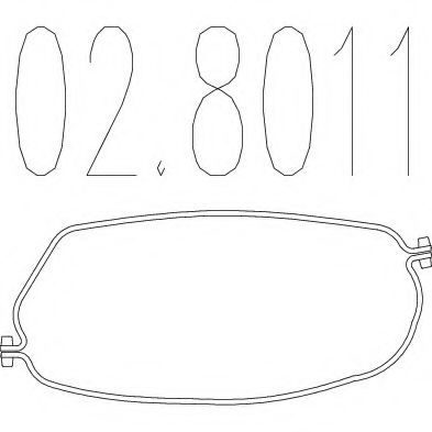 MTS 02.8011 Соединительные элементы, система выпуска для ROVER 75 ER (Ровер 75 эр) MTS 02.8011 Соединительные элементы, система выпуска для ROVER 75 ER (Ровер 75 эр)