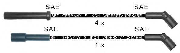 BBT ZK1551 Комплект проводов зажигания для CITROËN XM (CитроËн Хм) BBT ZK1551 Комплект проводов зажигания для CITROËN XM (CитроËн Хм)