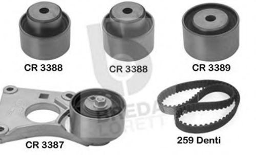 BREDA LORETT KCD0035 Комплект ремня ГРМ для PEUGEOT 407 (Пежо 407) BREDA LORETT KCD0035 Комплект ремня ГРМ для PEUGEOT 407 (Пежо 407)