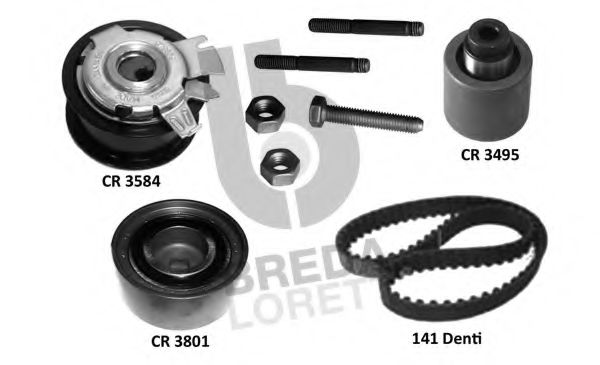 BREDA LORETT KCD0732 Комплект ремня ГРМ для AUDI (Ауди) BREDA LORETT KCD0732 Комплект ремня ГРМ для AUDI (Ауди)