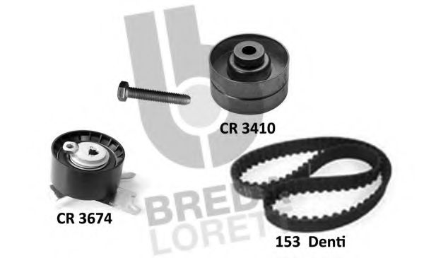 BREDA LORETT KCD0772 Комплект ремня ГРМ для PEUGEOT 407 (Пежо 407) BREDA LORETT KCD0772 Комплект ремня ГРМ для PEUGEOT 407 (Пежо 407)