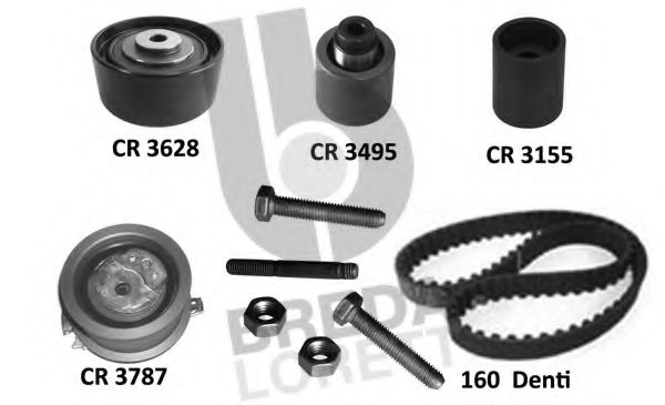 BREDA LORETT KCD0791 Комплект ремня ГРМ для AUDI (Ауди) BREDA LORETT KCD0791 Комплект ремня ГРМ для AUDI (Ауди)