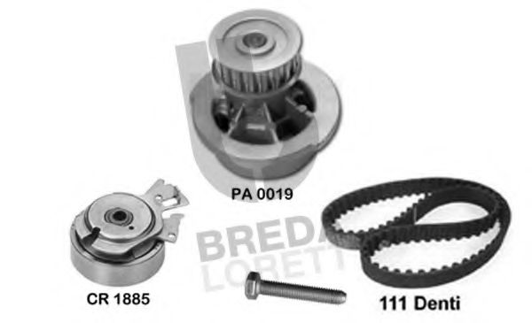 BREDA LORETT KPA0019A Комплект ремня ГРМ для OPEL COMBO (Опель Комбо) BREDA LORETT KPA0019A Комплект ремня ГРМ для OPEL COMBO (Опель Комбо)