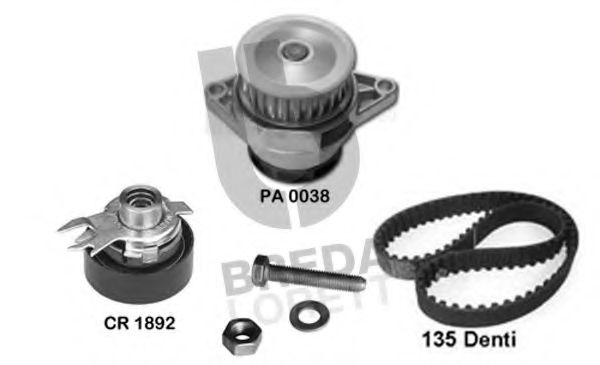 BREDA LORETT KPA0048A Комплект ремня ГРМ для SEAT (Сеат) BREDA LORETT KPA0048A Комплект ремня ГРМ для SEAT (Сеат)