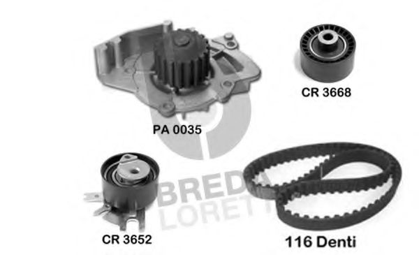 BREDA LORETT KPA0082A Комплект ремня ГРМ для CITROëN (Cитроëн) BREDA LORETT KPA0082A Комплект ремня ГРМ для CITROëN (Cитроëн)