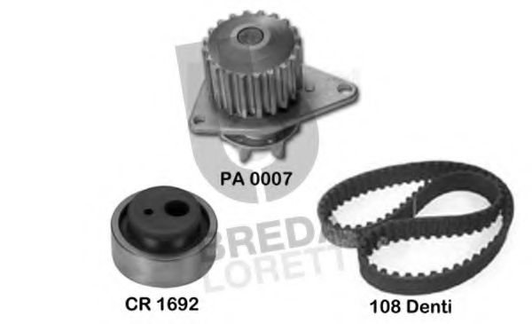 BREDA LORETT KPA0109A Комплект ремня ГРМ для PEUGEOT 206 (Пежо 206) BREDA LORETT KPA0109A Комплект ремня ГРМ для PEUGEOT 206 (Пежо 206)