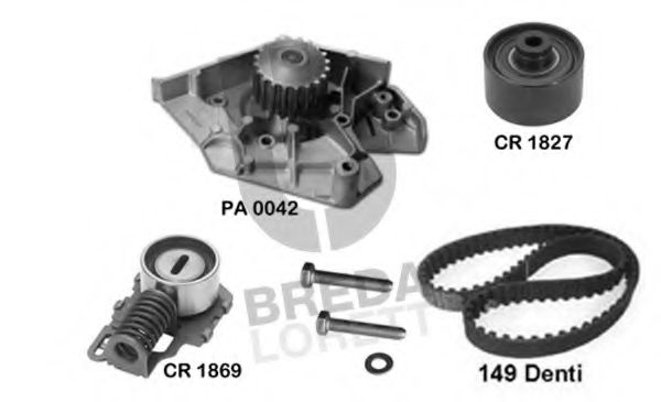 BREDA LORETT KPA0112A Комплект ремня ГРМ для FIAT ULYSSE (Фиат Улисс) BREDA LORETT KPA0112A Комплект ремня ГРМ для FIAT ULYSSE (Фиат Улисс)