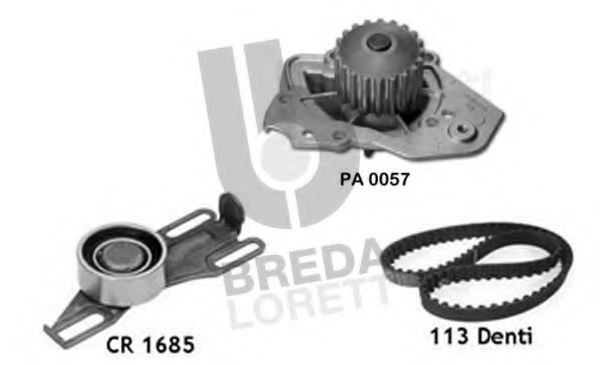 BREDA LORETT KPA0113A Комплект ремня ГРМ для PEUGEOT 305 II (Пежо 305 2) BREDA LORETT KPA0113A Комплект ремня ГРМ для PEUGEOT 305 II (Пежо 305 2)
