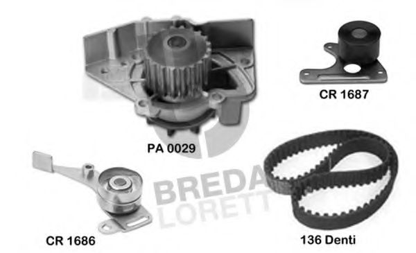 BREDA LORETT KPA0116C Комплект ремня ГРМ для CITROËN ZX (CитроËн Зх) BREDA LORETT KPA0116C Комплект ремня ГРМ для CITROËN ZX (CитроËн Зх)