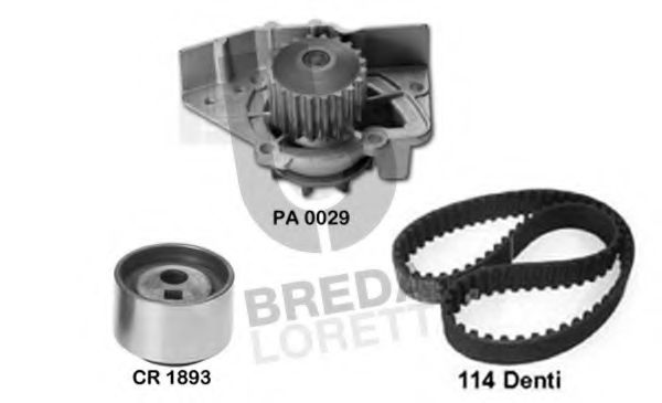 BREDA LORETT KPA0122A Комплект ремня ГРМ для PEUGEOT BOXER (Пежо Боxэр) BREDA LORETT KPA0122A Комплект ремня ГРМ для PEUGEOT BOXER (Пежо Боxэр)