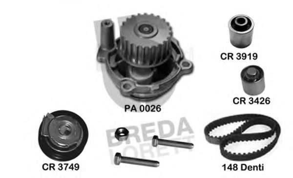BREDA LORETT KPA0220A Комплект ремня ГРМ для SEAT ALTEA XL (Сеат Алтэа xл) BREDA LORETT KPA0220A Комплект ремня ГРМ для SEAT ALTEA XL (Сеат Алтэа xл)