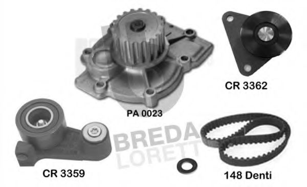 BREDA LORETT KPA0401A Комплект ремня ГРМ для VOLVO V40 (Вольво V40) BREDA LORETT KPA0401A Комплект ремня ГРМ для VOLVO V40 (Вольво V40)