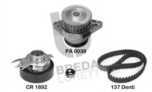 BREDA LORETT KPA0644A Комплект ремня ГРМ для VOLKSWAGEN POLO (Фольксваген Поло) BREDA LORETT KPA0644A Комплект ремня ГРМ для VOLKSWAGEN POLO (Фольксваген Поло)