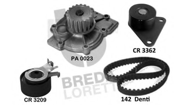 BREDA LORETT KPA0671A Комплект ремня ГРМ для VOLVO V40 (Вольво V40) BREDA LORETT KPA0671A Комплект ремня ГРМ для VOLVO V40 (Вольво V40)