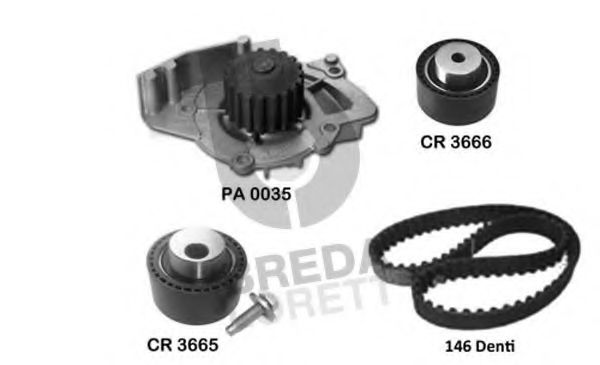 BREDA LORETT KPA0733A Комплект ремня ГРМ для PEUGEOT 607 (Пежо 607) BREDA LORETT KPA0733A Комплект ремня ГРМ для PEUGEOT 607 (Пежо 607)