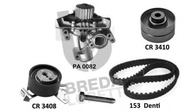BREDA LORETT KPA0788B Комплект ремня ГРМ для PEUGEOT 407 (Пежо 407) BREDA LORETT KPA0788B Комплект ремня ГРМ для PEUGEOT 407 (Пежо 407)