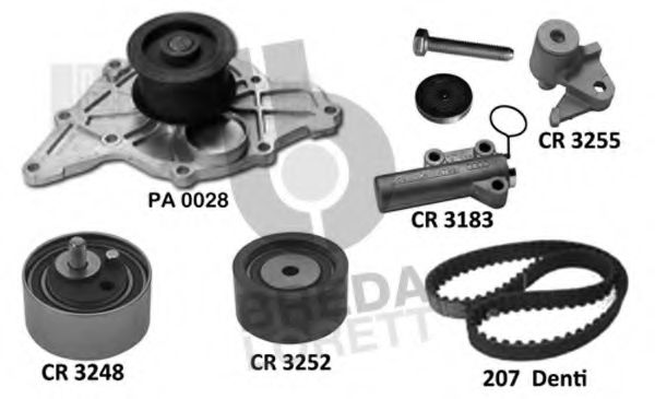 BREDA LORETT KPA0793A Комплект ремня ГРМ для AUDI ALLROAD (Ауди Аллроад) BREDA LORETT KPA0793A Комплект ремня ГРМ для AUDI ALLROAD (Ауди Аллроад)