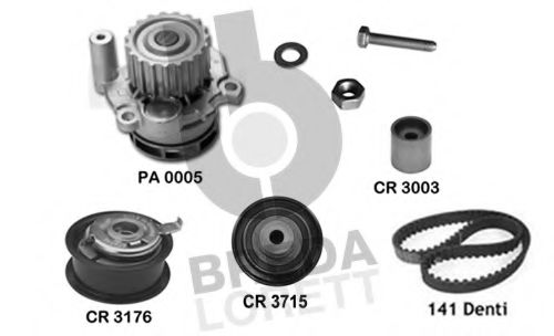 BREDA LORETT KPA0050A Комплект ремня ГРМ для AUDI A3 (Ауди А3) BREDA LORETT KPA0050A Комплект ремня ГРМ для AUDI A3 (Ауди А3)