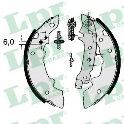 LPR 04320 Тормозные колодоки задний мост для RENAULT LE CAR (Рено Лэ cар) LPR 04320 Тормозные колодоки задний мост для RENAULT LE CAR (Рено Лэ cар)