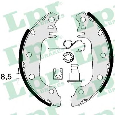LPR 04711 Тормозные колодоки задний мост для FORD FIESTA (Форд Фиэста) LPR 04711 Тормозные колодоки задний мост для FORD FIESTA (Форд Фиэста)