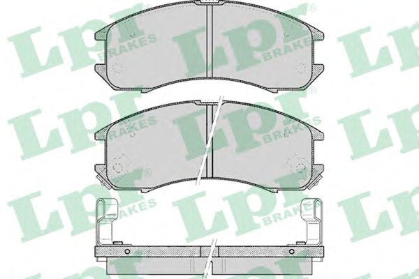 LPR 05P036 Тормозные колодки передний мост для MAZDA 626 III (Мазда 626 3) LPR 05P036 Тормозные колодки передний мост для MAZDA 626 III (Мазда 626 3)