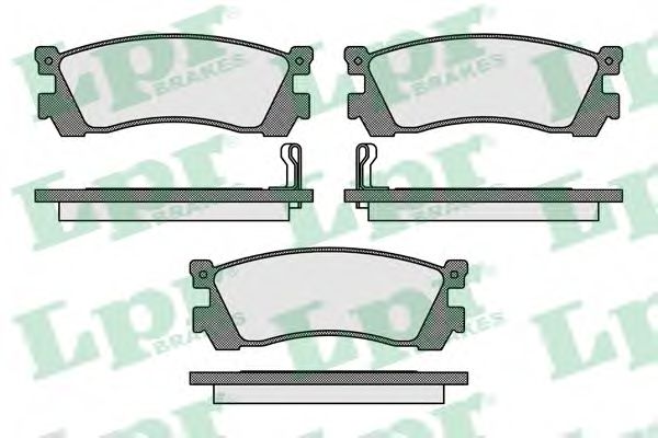 LPR 05P038 Тормозные колодки задний мост для MAZDA 626 III (Мазда 626 3) LPR 05P038 Тормозные колодки задний мост для MAZDA 626 III (Мазда 626 3)