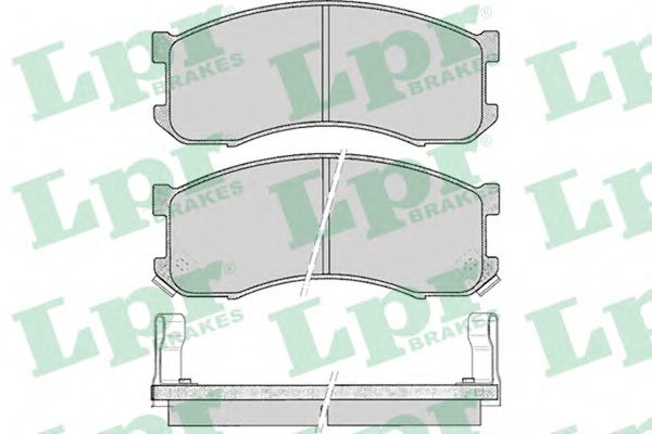 LPR 05P041 Тормозные колодки передний мост для MAZDA 626 III (Мазда 626 3) LPR 05P041 Тормозные колодки передний мост для MAZDA 626 III (Мазда 626 3)