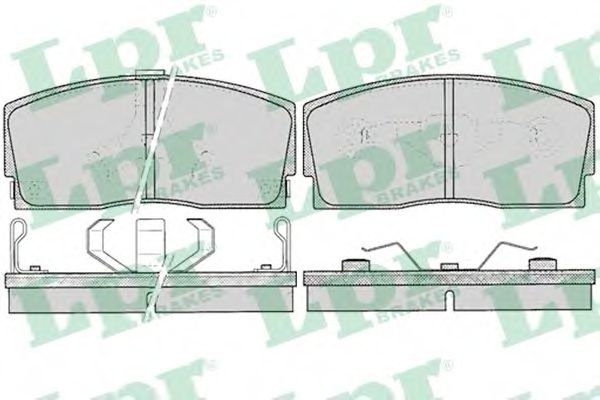 LPR 05P055 Тормозные колодки передний мост для DAIHATSU CHARADE II (Дайхатсу Чарадэ 2) LPR 05P055 Тормозные колодки передний мост для DAIHATSU CHARADE II (Дайхатсу Чарадэ 2)