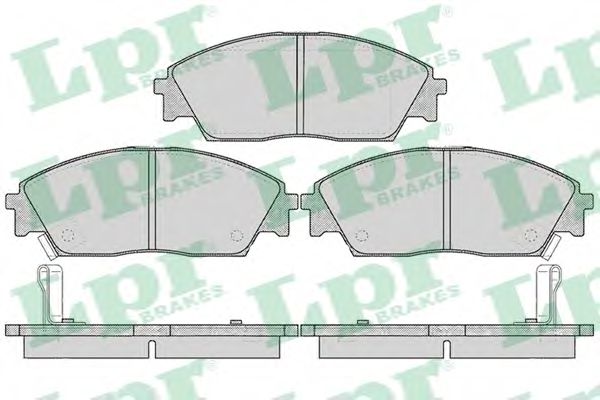 LPR 05P071 Тормозные колодки передний мост для HONDA PRELUDE III (Хонда Прэлудэ 3) LPR 05P071 Тормозные колодки передний мост для HONDA PRELUDE III (Хонда Прэлудэ 3)