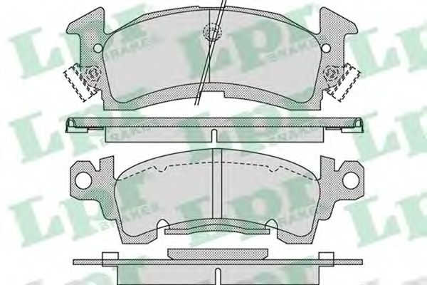 LPR 05P1032 Тормозные колодки для BUICK (Бьюик) LPR 05P1032 Тормозные колодки для BUICK (Бьюик)