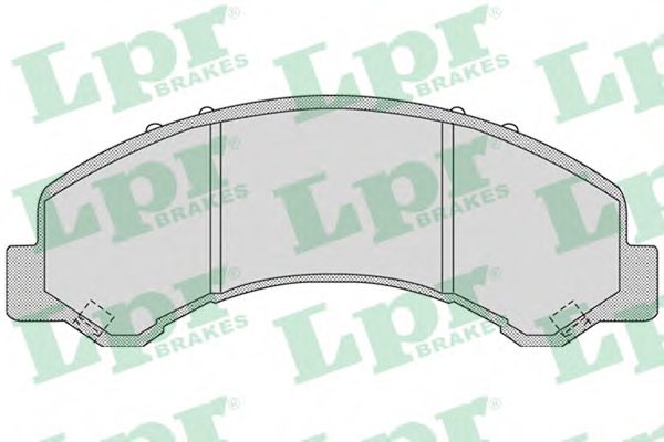 LPR 05P1064 Тормозные колодки передний мост для ISUZU N (Исузу Н)