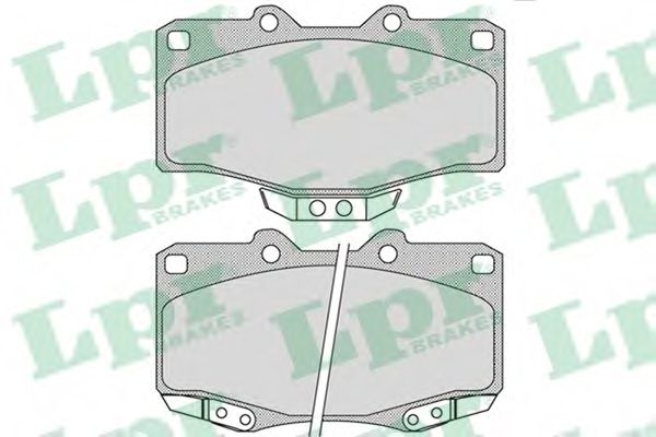 LPR 05P1117 Тормозные колодки передний мост для TOYOTA 4 RUNNER (Тойота/тоета 4 руннэр) LPR 05P1117 Тормозные колодки передний мост для TOYOTA 4 RUNNER (Тойота/тоета 4 руннэр)