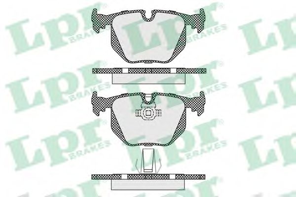 LPR 05P1231 Тормозные колодки задний мост для BMW (Бмв) LPR 05P1231 Тормозные колодки задний мост для BMW (Бмв)