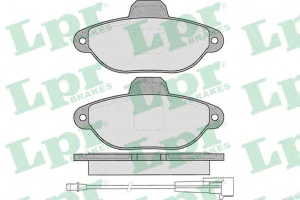 LPR 05P1262 Тормозные колодки передний мост для FIAT 500 (Фиат 500) LPR 05P1262 Тормозные колодки передний мост для FIAT 500 (Фиат 500)
