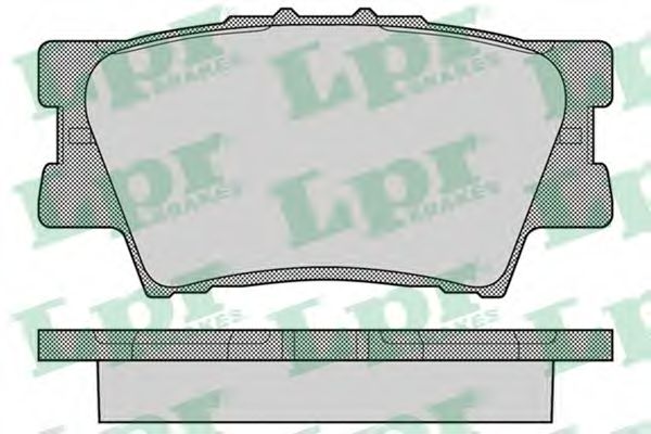 LPR 05P1281 Тормозные колодки задний мост для LEXUS HS (Лексус Хс)