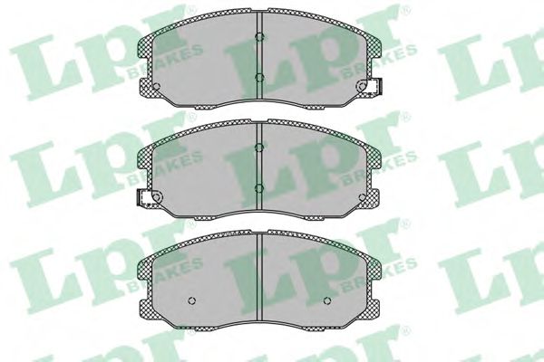 LPR 05P1322 Тормозные колодки передний мост для CHEVROLET CAPTIVA (Шевроле Каптива) LPR 05P1322 Тормозные колодки передний мост для CHEVROLET CAPTIVA (Шевроле Каптива)
