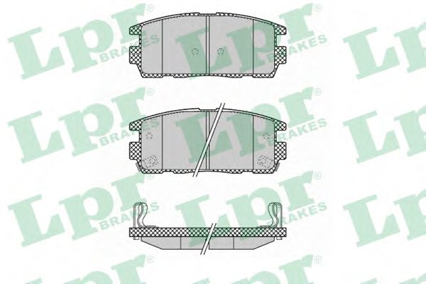 LPR 05P1323 Тормозные колодки задний мост для CHEVROLET CAPTIVA (Шевроле Каптива) LPR 05P1323 Тормозные колодки задний мост для CHEVROLET CAPTIVA (Шевроле Каптива)